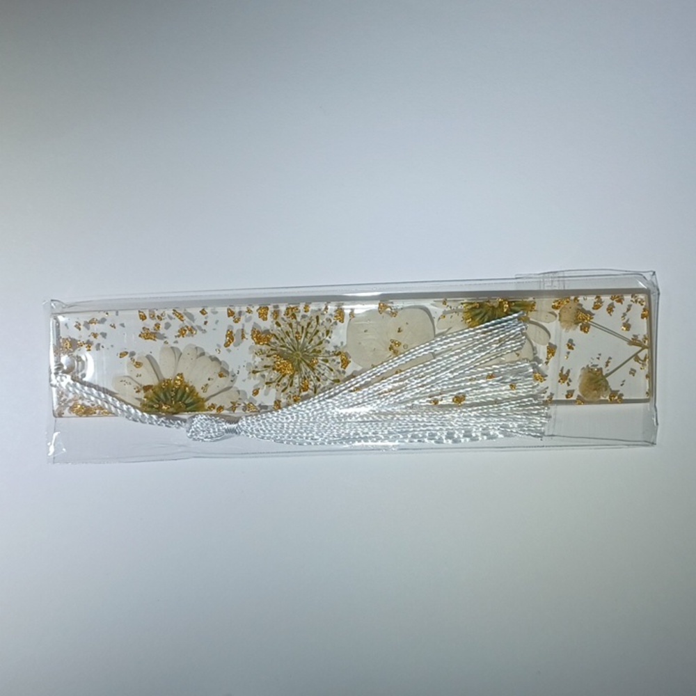 Pressed Flower Bookmark Resin Floral